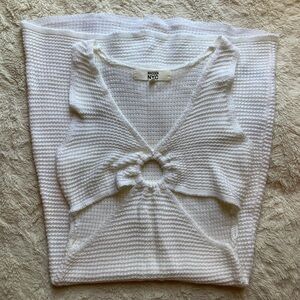 Madden NYC White Knit Dress